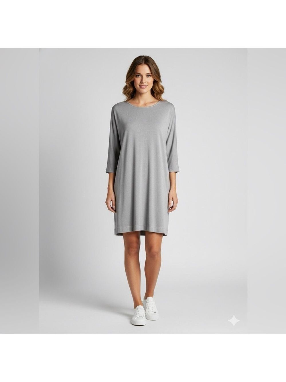 ARITZIA Wilfred Free Grey Tunic / Mini Dress w/ Pockets Dolman Sleeves Sz XS